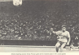 NASL Soccer Philadelphia Atoms 73 Home Andy Provan 2