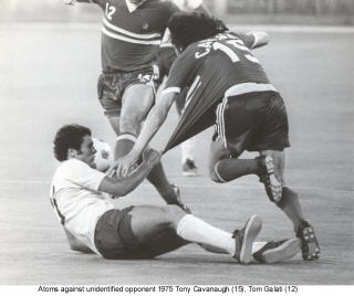 NASL Soccer Philadelphia Atoms 75 Road Back Tony Cavanaugh, Tom Galati