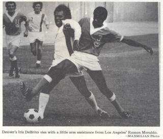 NASL Soccer Los Angeles Aztecs 74 Road Ramon Moraldo