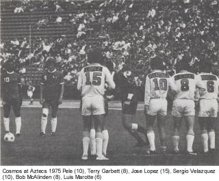 NASL Soccer Los Angeles Aztecs 76 Home Back Marotte, McAlinden, Velazquez