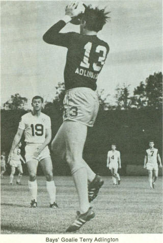 Bays 67 Goalie Back Terry Adlington, Falcons