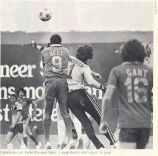 NASL Soccer Colorado Caribous 78 Goalie Back Arnie Mausser