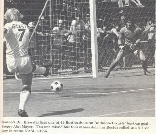 NASL Soccer Baltimore Comets 74 Goalie Alan Mayer