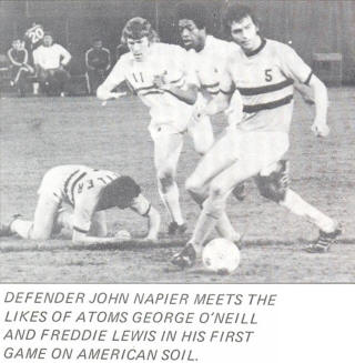 NASL Soccer Baltimore Comets 75 Home John Napier, Geoff Butler