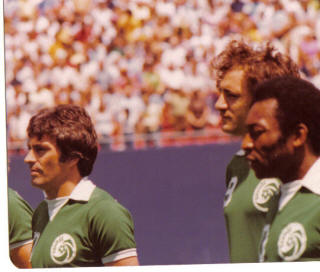 NASL Soccer New York Cosmos 77 Road Pele, Chinaglia,