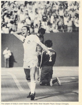 Los Angeles Aztecs New York Cosmos 1980 Home Giorgio Chinaglia, Alfredo Anhielo