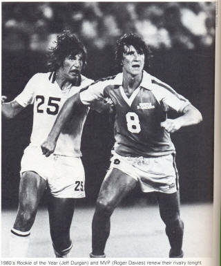 NASL Soccer New York Cosmos 80 Home Jeff Durgan Geoff Davies Sounders