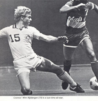 Atlanta Chiefs New York Cosmos 1981 Home Wim Rijsbergen, Lawrence Chelin