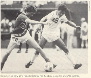 Montreal Manic New York Cosmos 1983 Roberto Cabanas, bruce Gant