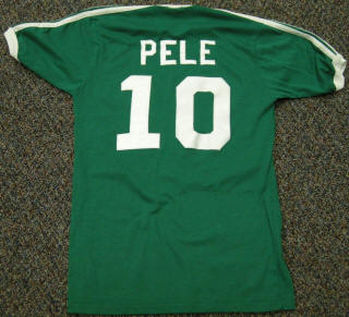 NASL Soccer New York Cosmos 84 Exhibtion Jersey Pele Back