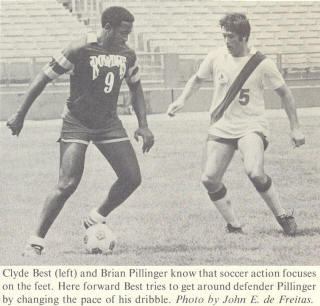 NASL Soccer Washington Dips 75 Home Brian Pillinger, Rowdies Clyde Best