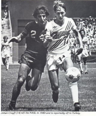 NASL Soccer Washington Dips 80 Home Johan Cruyff Cosmos Eskandarian