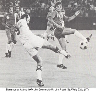 NASL Soccer Denver Dynamos 74 Road Jim Grummett, Wally Zaija