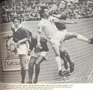 NASL Soccer Denver Dynamos 75 Goalie Richie Blackmore, Tommy Veitch