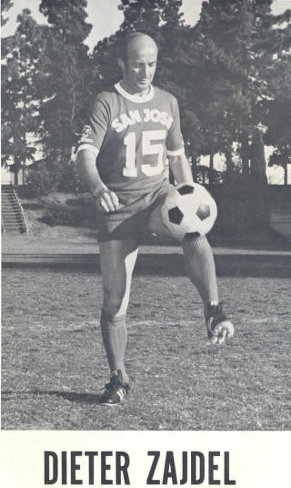 NASL Soccer San Jose Earthquakes 74 Road Dieter Zajdel