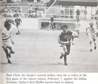 NASL Soccer San Jose Earthquakes 74-75 Indoor Road Paul Child 2, Bobby Moffatt