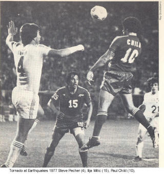 NASL Soccer San Jose Earthquakes 77 Back Road Paul Child