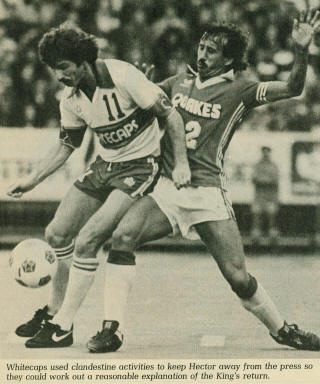 NASL Soccer San Jose Earthquakes 80 Road Ane Mihailovich, Whitecaps