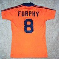 NASL Soccer Detroit Express 79 Road Jersey Keith Furphy Back