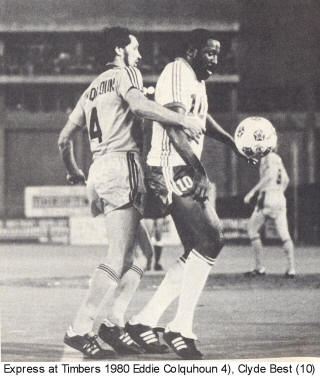 NASL Soccer Detroit Express 80 Road Back Eddie Colquhoun