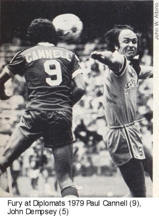 Philadelphia Fury at Washington Diplomats  1979 Home John Dempsey, Paul Cannell