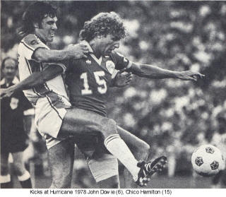 NASL Soccer Houston Hurricane 78 Home Back John Dowie