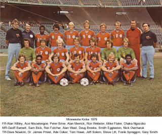 Minnesota Kicks 76 Road Team