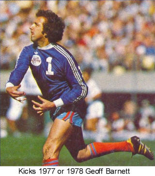 NASL Soccer Minnesota Kicks 76-78 Goalie Geoff Barnett