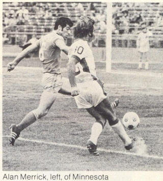 NASL Soccer Minnesota Kicks 78 Road Back Alan Merrick