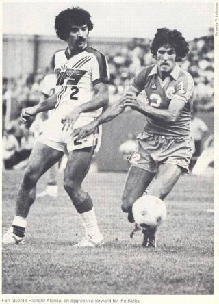 NASL Soccer Minnesota Kicks 79 Road Ricardo Alonso