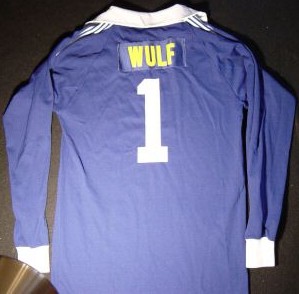 NASL Soccer Rochester Lancers 78 Goalie Jersey Hans Wulf BAck