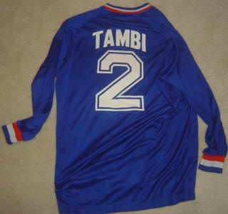 Express 86-87 Home Jersey Kaz Tambi Back