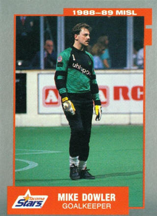 Stars 87-88 Goalie Mike Dowler