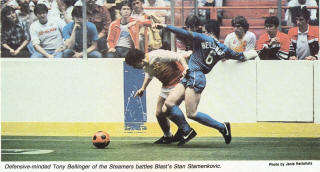 Steamers 84-85- Home BackTony Bellinger, Blast Stan Stamenkovic