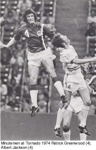 NASL Soccer Boston Minutemen 74 Road Patrick Greenwood