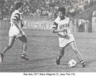 NASL Soccer Tampa Bay Rowdies 77 Home Joey Fink