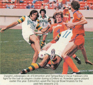 Rowdies 80 Home Oscar Fabbiani, McLeod, Taber Drillers Bernie James