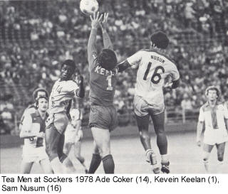 NASL Soccer San Diego Sockers 78 Home Ade Coker