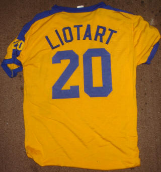 NASL Soccer San Diego Sockers 80 Home Jersey Hank Liotart Back