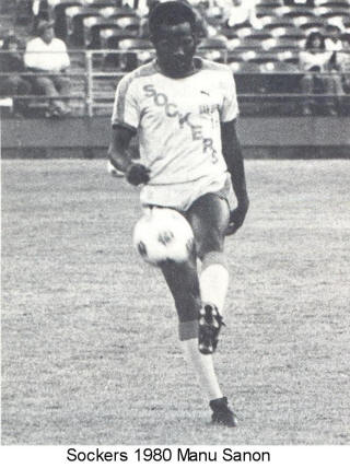 NASL Soccer San Diego Sockers 80 Home Manu Sanon 3