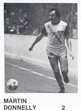 NASL Soccer San Diego Sockers 80-81 Indoor Home Martin Donnelly