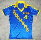 NASL Soccer San Diego Sockers 81 Road Jersey Ade Coker