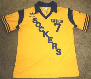 NASL Soccer San Diego Sockers 82 Home Jersey Mike Stojanovic