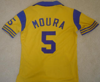 NASL Soccer San Diego Sockers 82+ Home Jersey Paulo Moura Back