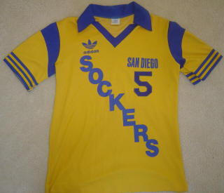 NASL Soccer San Diego Sockers 82+ Home Jersey Paulo Moura