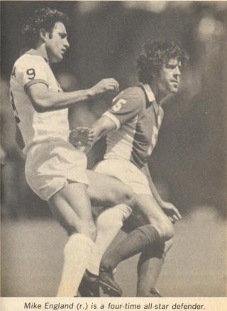 NASL Soccer Seattle Sounders 78 Road Mike England