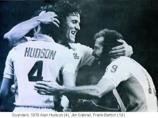 NASL Soccer Seattle Sounders 79 Home Back Alan Hudson Frank Barton