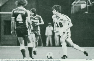 Sounders 82 Home Jeff Stock, Earthquakes Jim McAlister