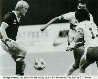 NASL Soccer Seattle Sounders 83 Road Ian Bridge, Whitecaps Europac, Peter Beardsley