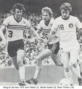 NASL Soccer Chicago Sting 76 Home John Webb, Stefan Szefer